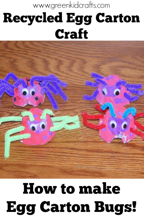 Recycled Egg Carton Bugs