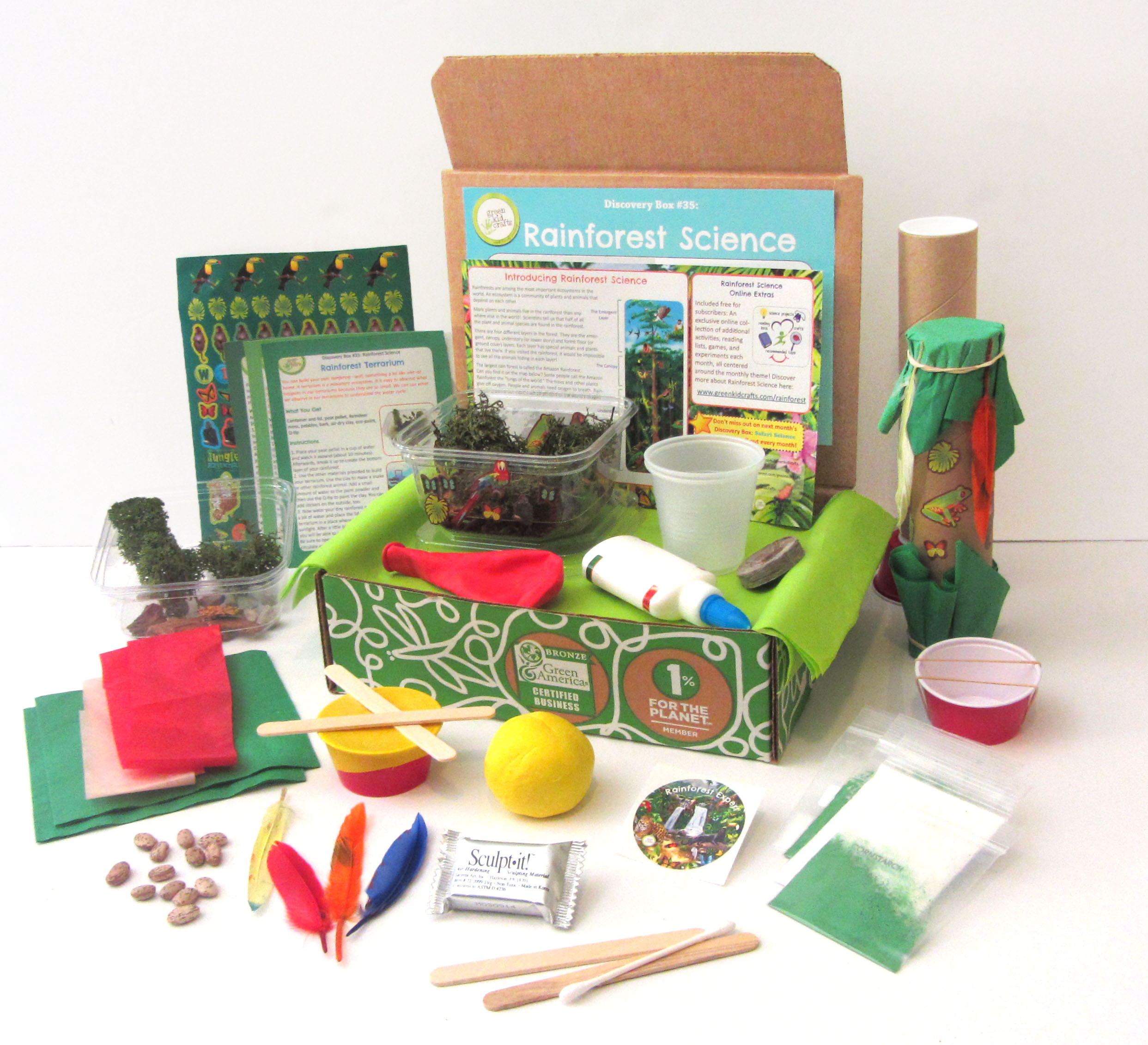 Introducing the Rainforest Science Discovery Box! Green Kid Crafts