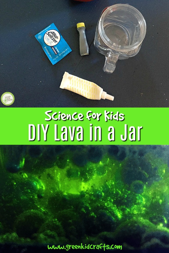 DIY Lava in a Jar Science Experiment Green Kid Crafts