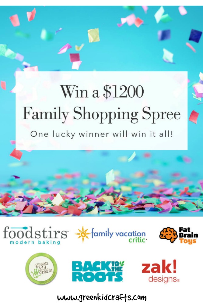Enter to Win a $1200 Shopping Spree! Enter to win $1200 in prizes from top brands. Foodstirs, Family Vacation Critic, zak! Designs, Green Kid Crafts, Back to the Roots, and Fat Brain Toys. Huge fall giveaway 2017.